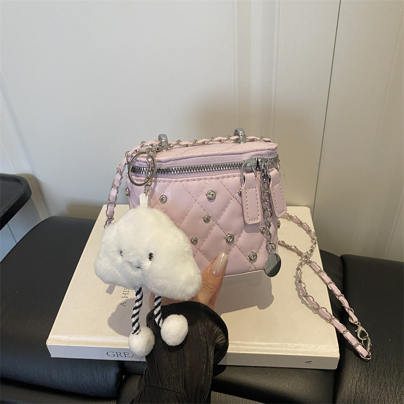 Trendy Quilted Mini Crossbody Bag