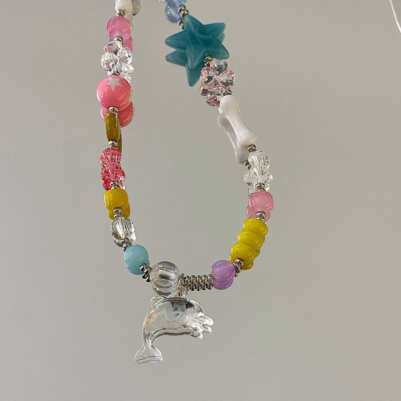Whimsical Bead Charm Necklace Kalsten