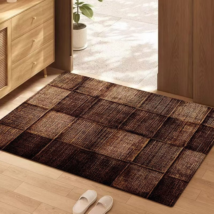 Textured Geometric Area Rug