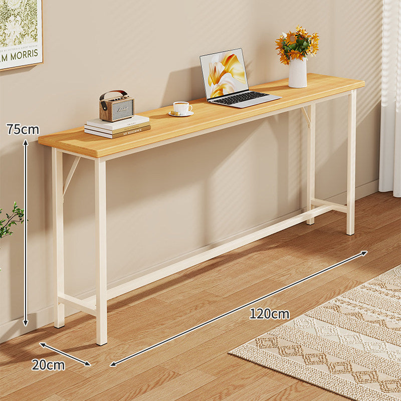 Narrow Industrial Console Table with Slim Profile
