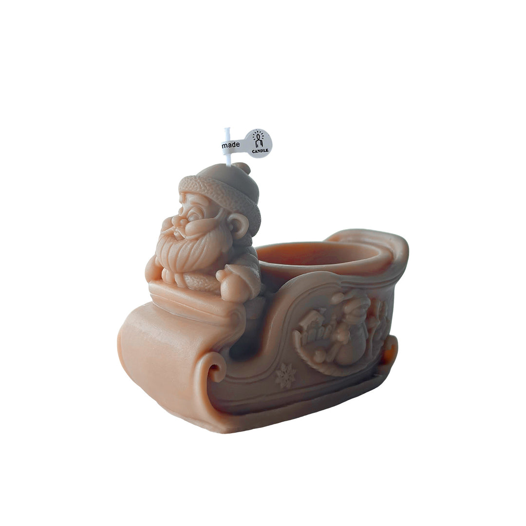 Santa Sleigh Shaped Candle Holder
