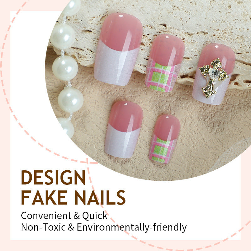 Artificial nails with elegant decorations Kalsten