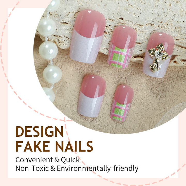 Artificial nails with elegant decorations Kalsten