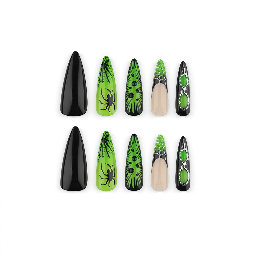 Spooky Nail Art Set with Spider Design Kalsten