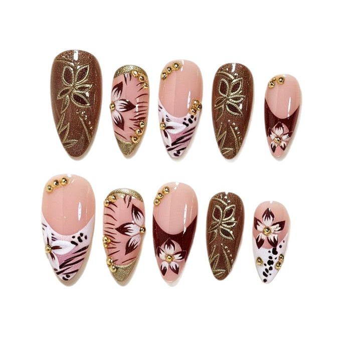 Artistic Long Stiletto Nail Design Kalsten