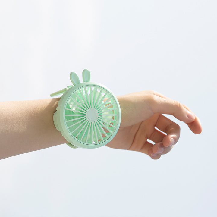 Women Portable Hand Fan in Cute Rabbit Design Kalsten