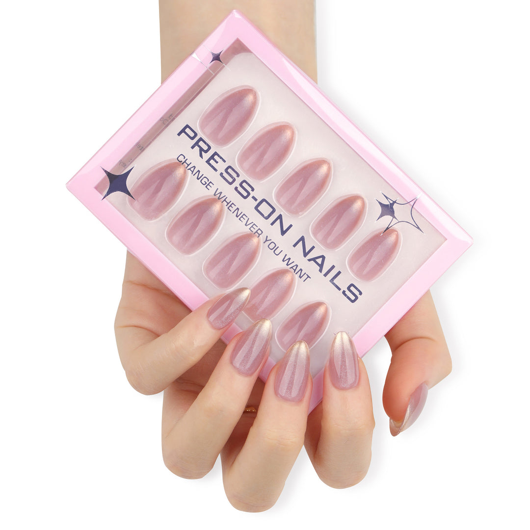 Artful decorative nails with shimmering design Kalsten