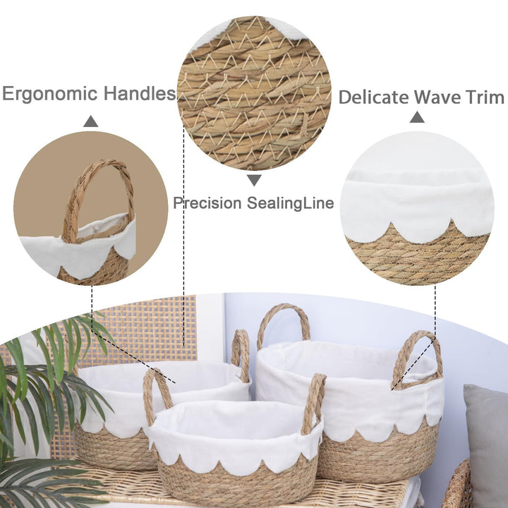 Handwoven Crumple Basket Kalsten