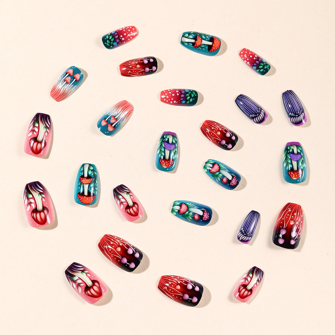Artistic Mushroom Nail Art Kalsten
