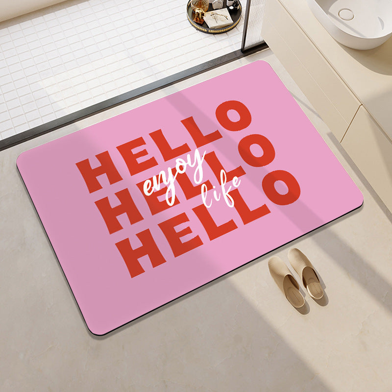 Cartoon Cat-Themed Bath Rug Kalsten