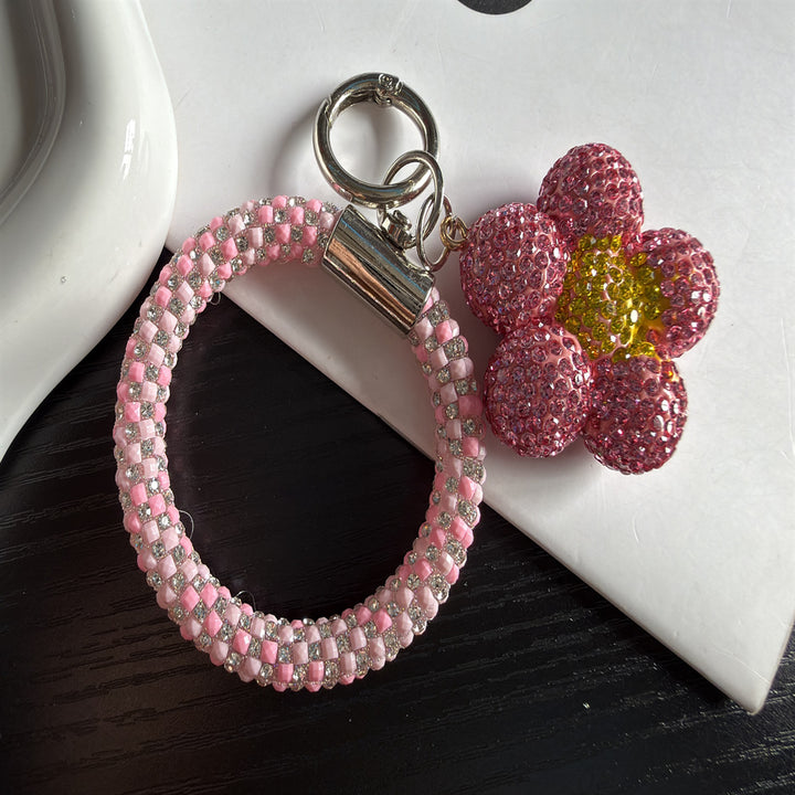 Cherry Themed Rhinestone Keychain Kalsten