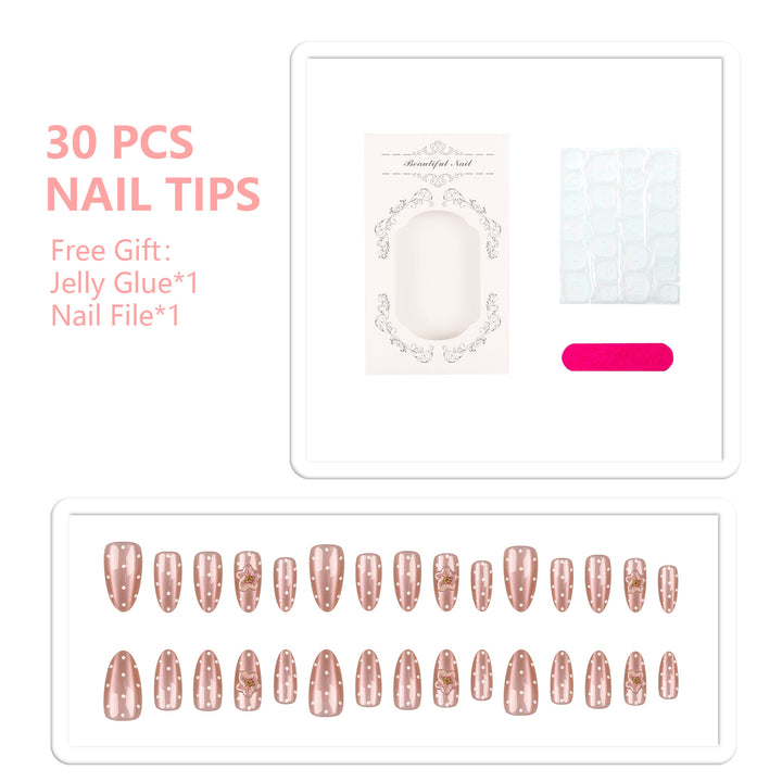 DIY Press-On Nail Tips Set with Glue and File