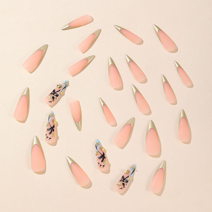 Artistic Stiletto Nail Art Kalsten