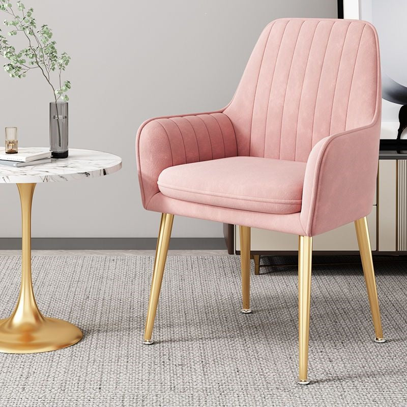 Modern Accent Chair with Gold Legs Kalsten