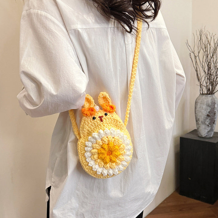 Cute Bunny-Themed Crochet Mini Backpack