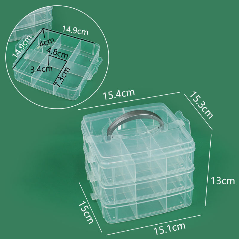 Multi-Compartment Durable Craft Storage Box Kalsten