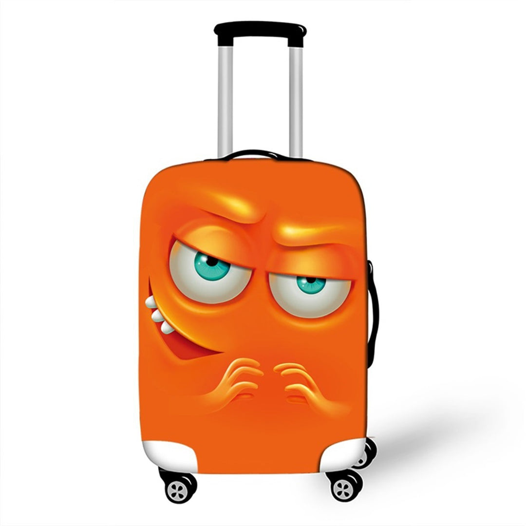 Unisex Hard-shell suitcase with funny cartoon face Kalsten