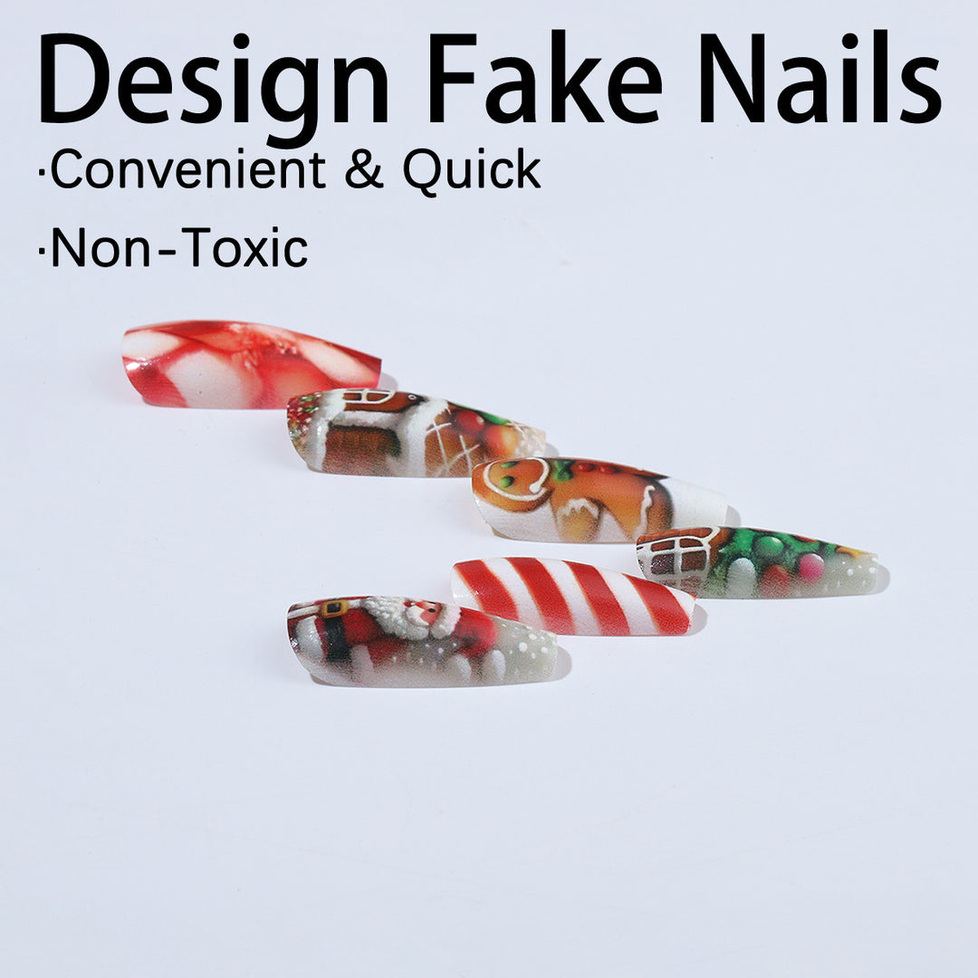 Creative nail art set with Christmas designs Kalsten