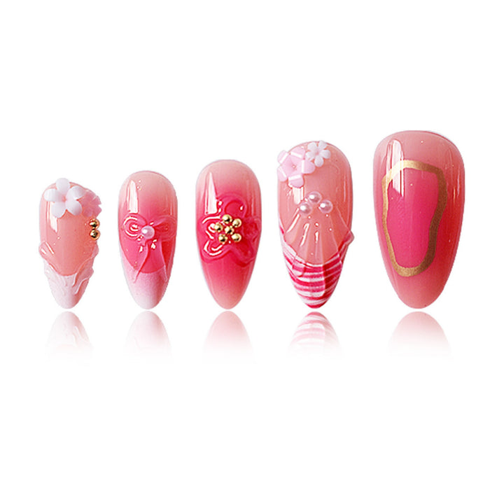 Floral Elegance Nail Art Extensions Kalsten
