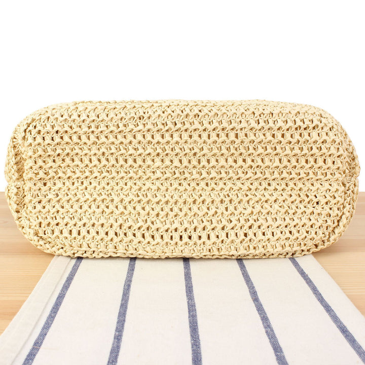 Handbag Made from Handwoven Natural Material with Elegant Tassel Details Kalsten