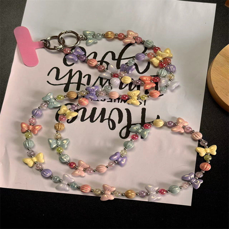 Charming Butterfly Beaded Eyewear Chain Kalsten