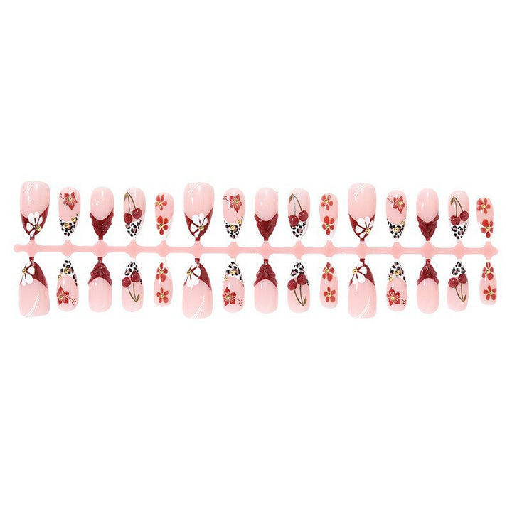 Artistic Floral Pattern Press-On Nails Kalsten