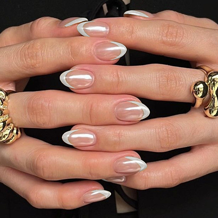 French Tip Press-On Nail Art Set Kalsten