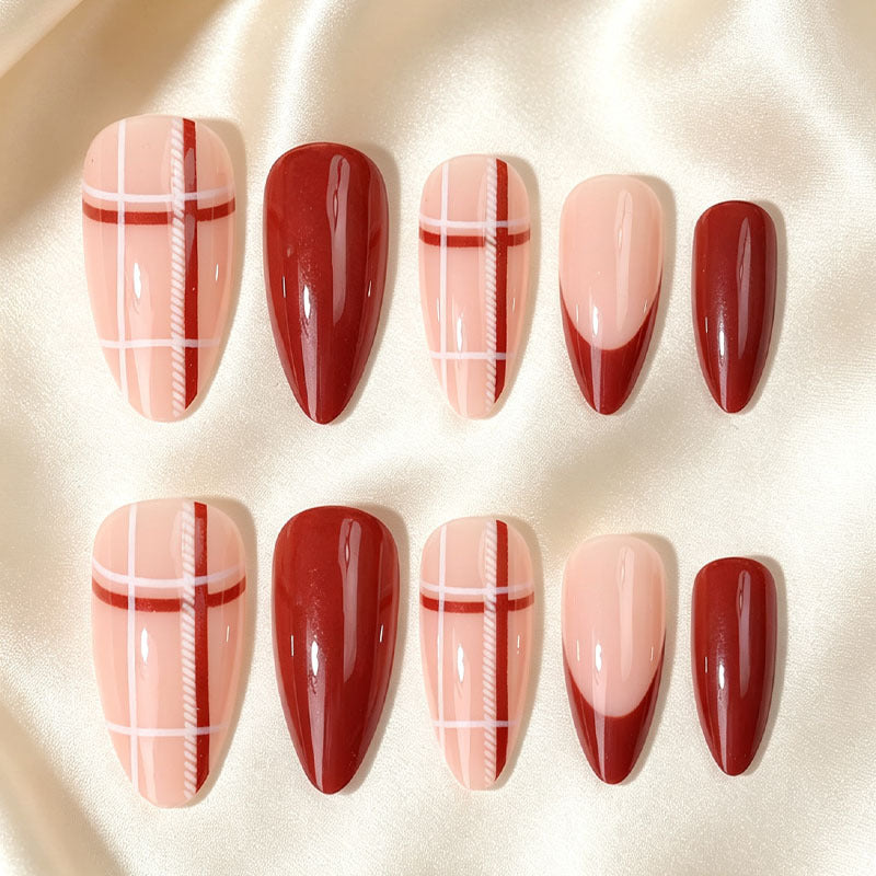 Elegant Glossy Nail Tips Set Kalsten