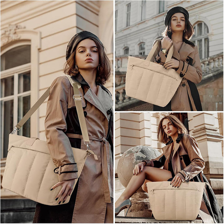 Practical and stylish tote bag with detachable cosmetics pouch Kalsten