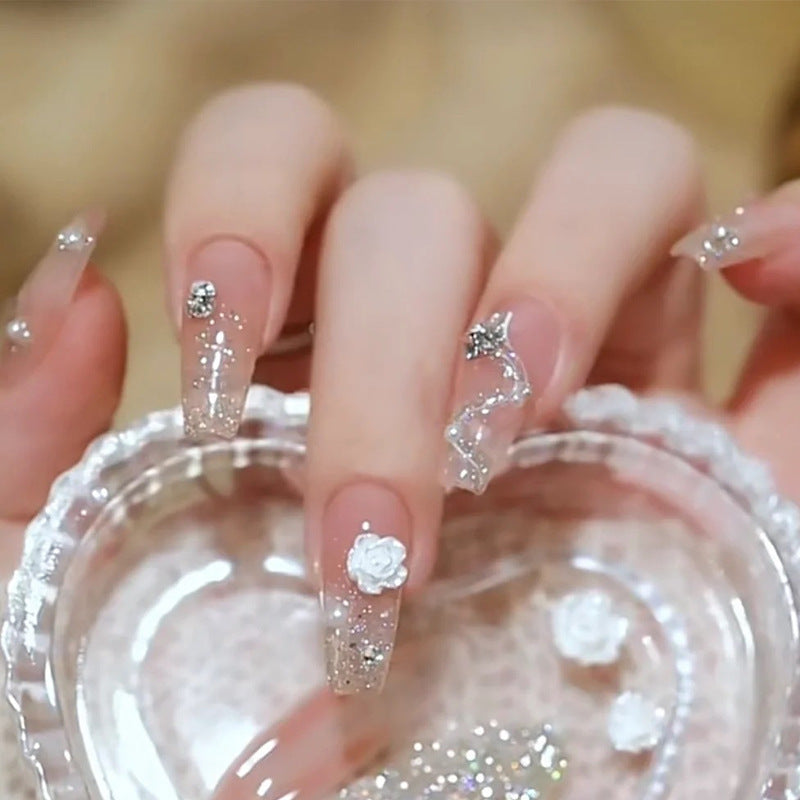 Artificial Art Fingernails with Pearl Design Kalsten