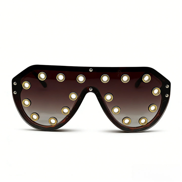 Women's statement sunglasses in futuristic design with decorative elements Kalsten