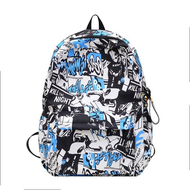 Artistic Graphic Print Backpack Kalsten