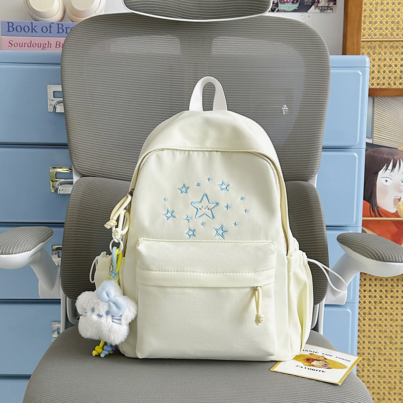 Cute Printed Star-Embellished Backpack Kalsten