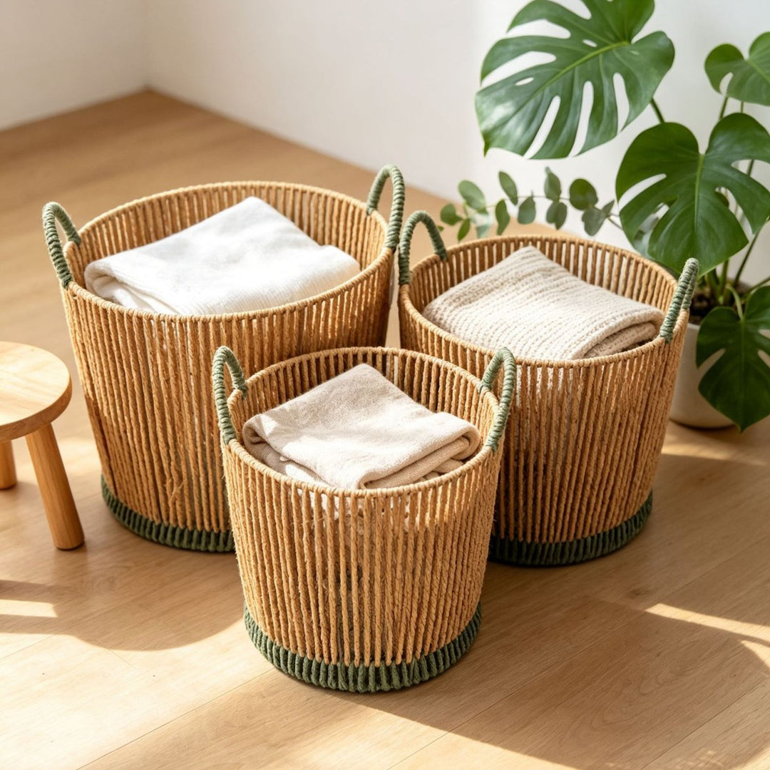 Modern Woven Storage Basket Kalsten