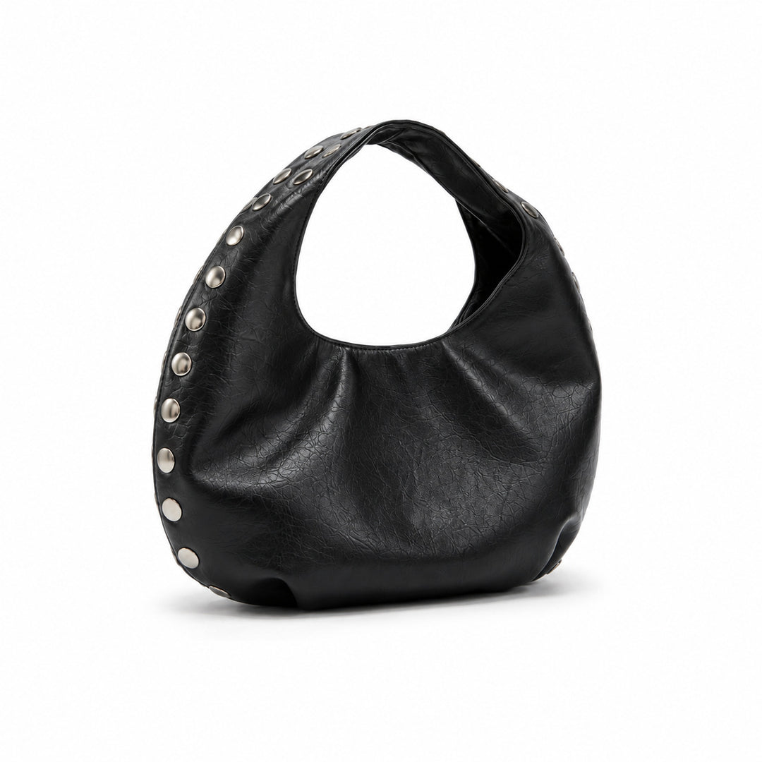 Studded Hobo Handbag