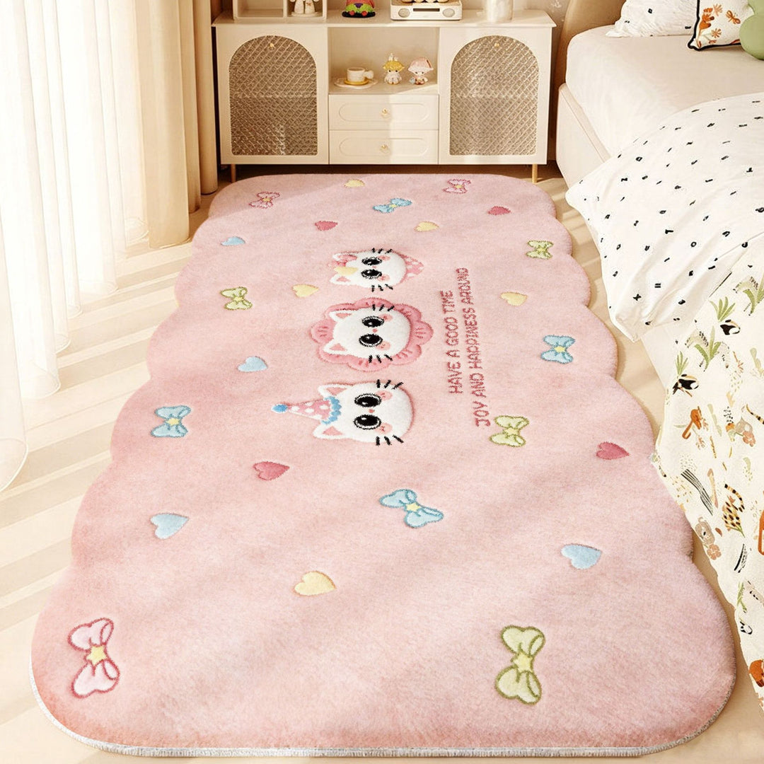 Cute Cartoon Animal-Themed Plush Area Rug