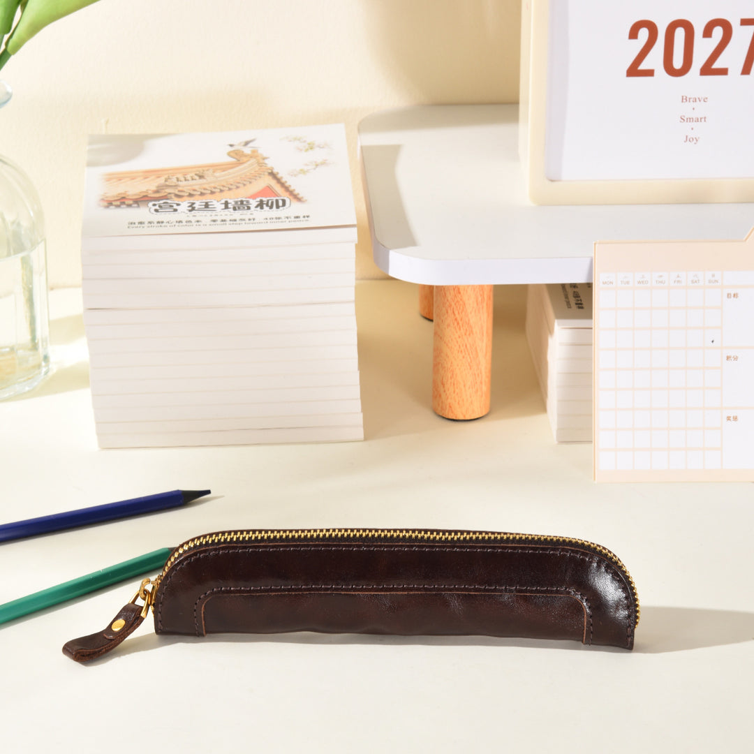 Premium Leather Pencil Case