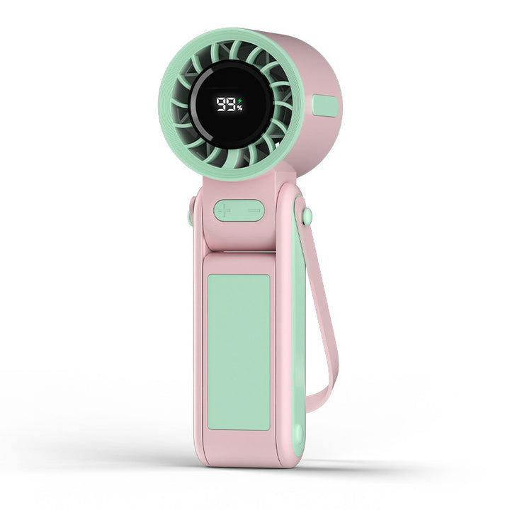 Women Portable USB Hand Fan with LED Display Kalsten