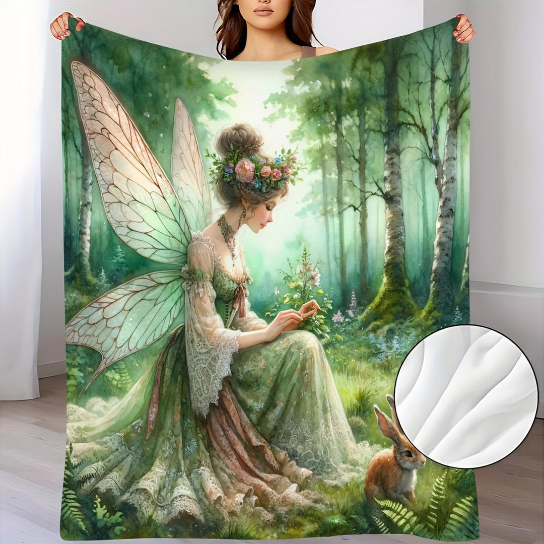 Fantasy-Inspired Cozy Throw Blanket