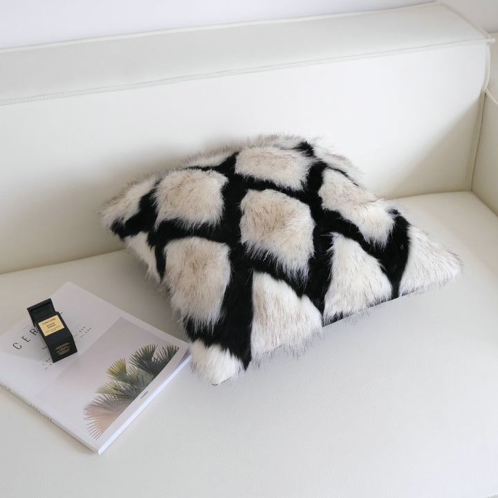 Decorative Faux Fur Accent Pillow