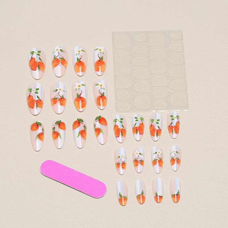 Floral Fruit-Themed Nail Art Set