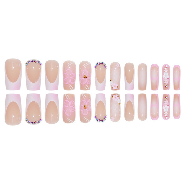 Artistic 3D Floral Press-On Nail Extenders Kalsten