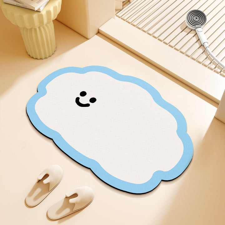 Playful Cloud-Shaped Bath Mat Kalsten