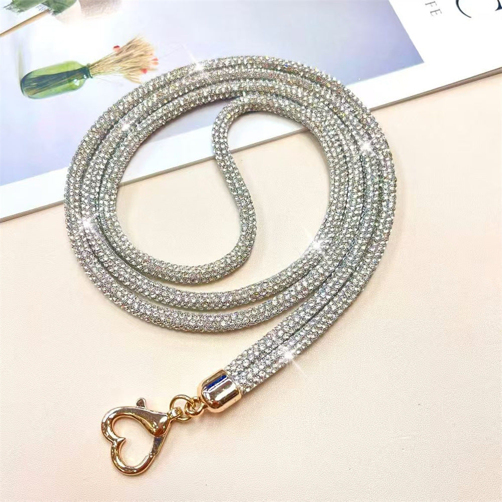 Sparkling Rhinestone Key Lanyard Kalsten