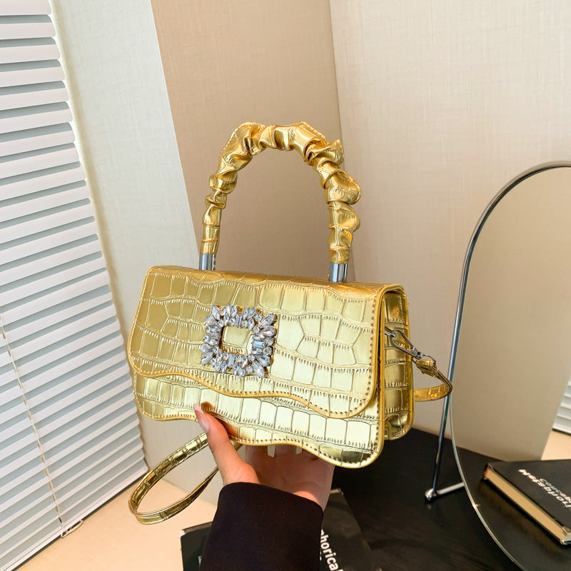 Glamorous Crocodile Texture Evening Handbag Kalsten