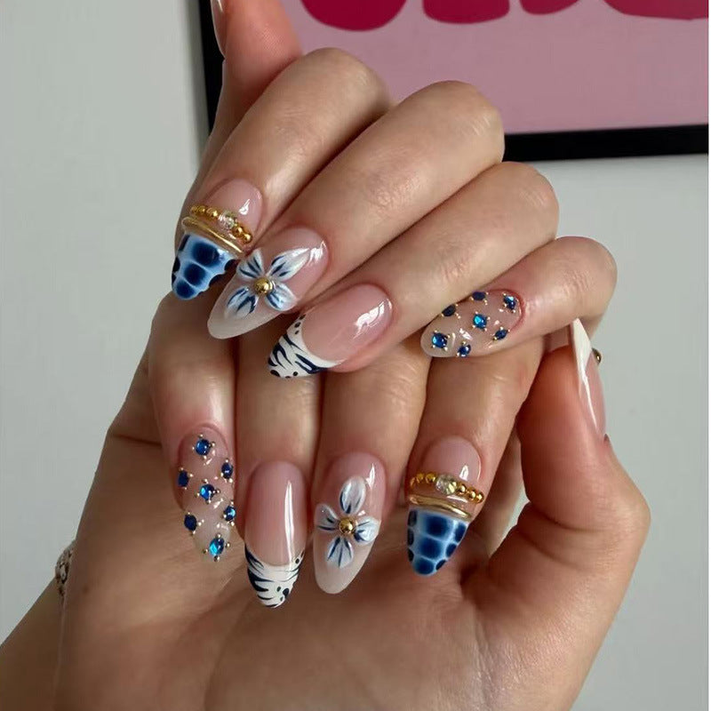 Elegant Artistic Press-On Nail Extensions Kalsten
