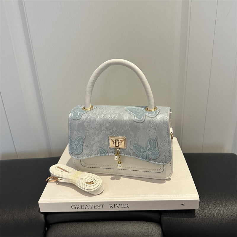 Elegant Floral Patterned Evening Handbag