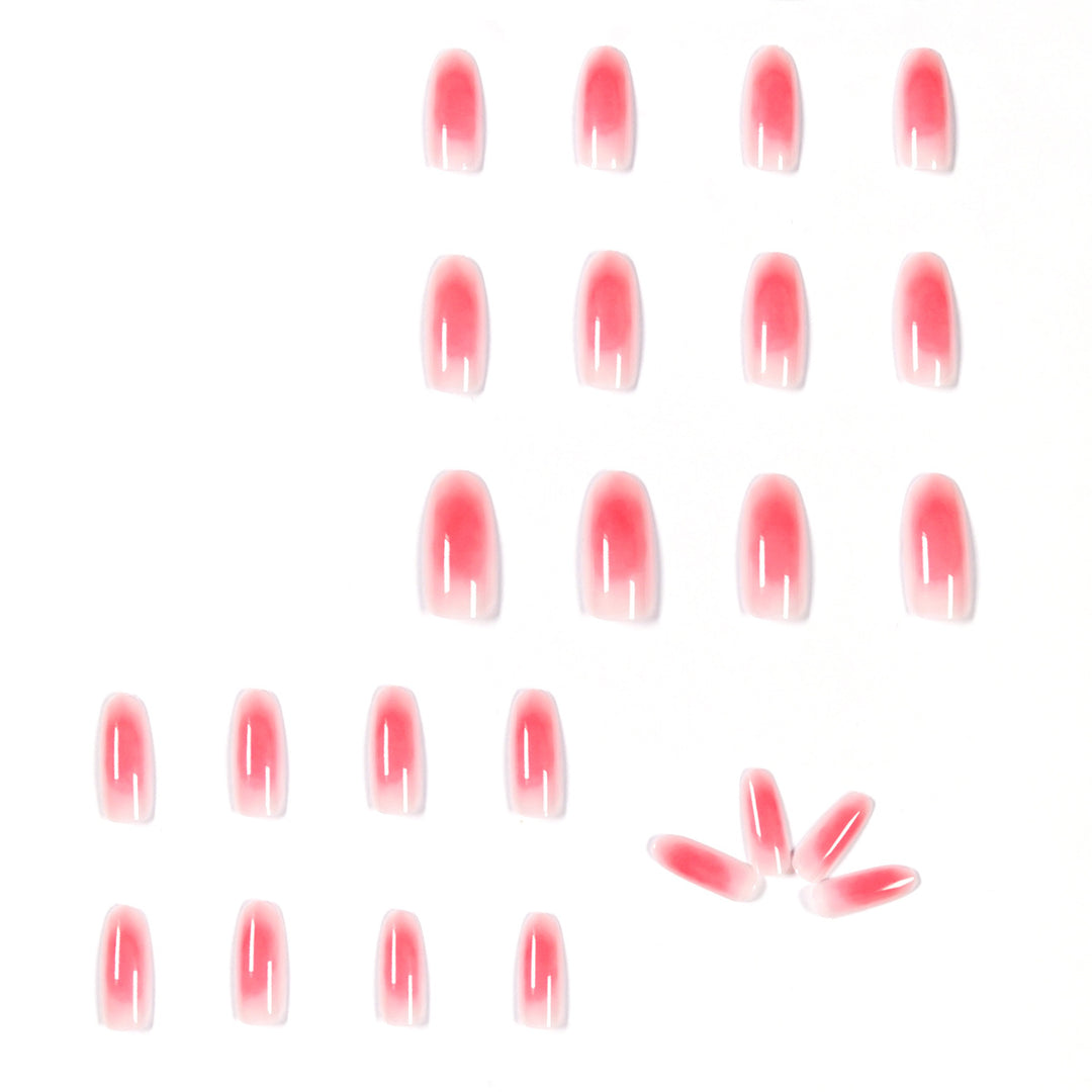 Artful Nail Extensions in Elegant Ombre Design Kalsten