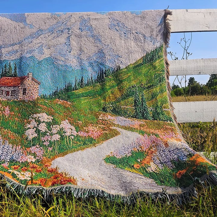 Artistic Patterned Throw Blanket