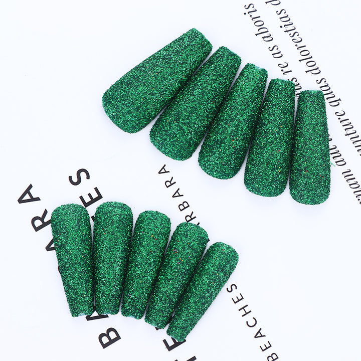 High-quality artificial nails with glitter effects Kalsten